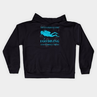 scuba diving Kids Hoodie